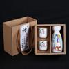Cats' Pattern Wine Set Simple Japanese Ceramic Wine Jug Wine Cup Home Izakaya Sake Dispenser Bar Holiday Gifts
