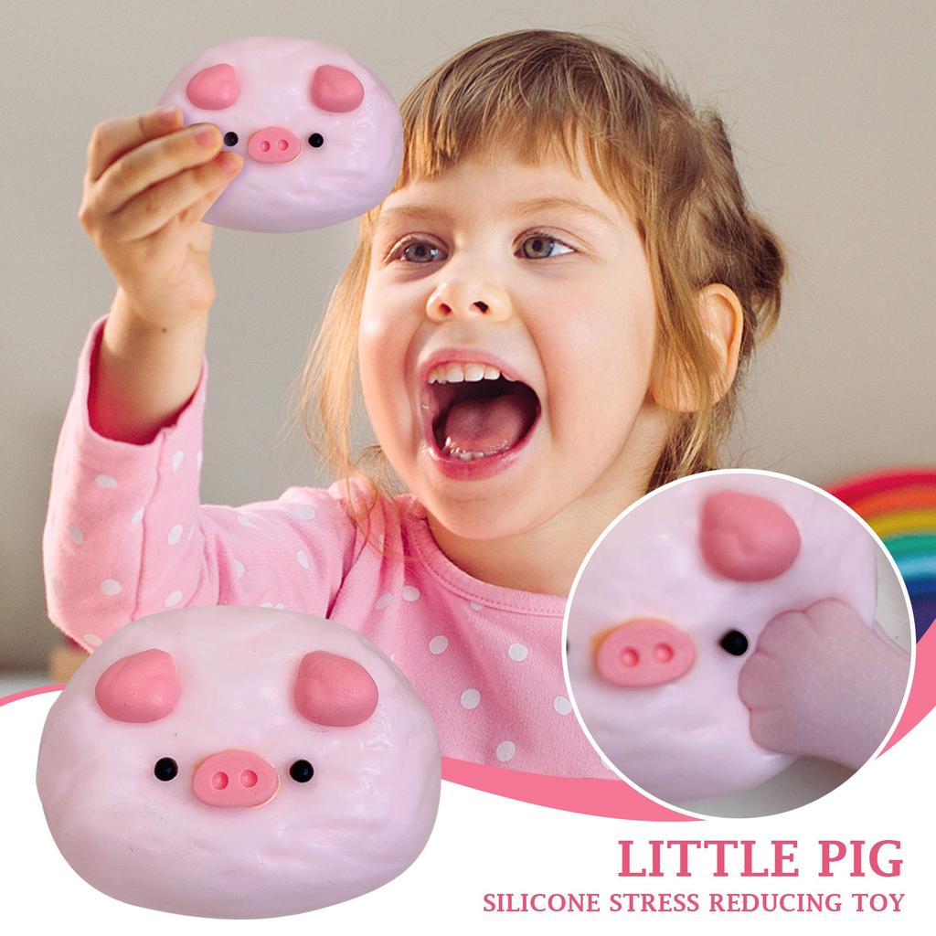 Игрушка для снятия стресса с поросенка Медленная декомпрессия Ручная работа Пищевой силикон Щипок