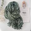 Spring and Summer New Thin Breathable Touch Scarf Women's Artistic Sunscreen Shawl Versatile Japanese Floral