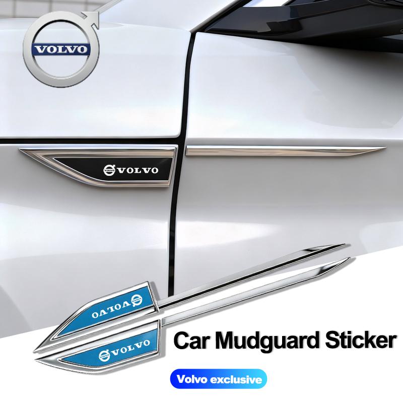 For Volvo Metal Car Mudguard Sticker Auto Body Decal Decoration For Volvo EX30 XC60 XC40 V60 V40 XC90 XC70 V50 S60 V70 S90 Olest RU8