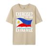 Exercise I Thought You Said Extra Rice Funny Philippines T Shirt Men 100 Cotton Mens Short Sleeve Tee Cinco de Mayo
