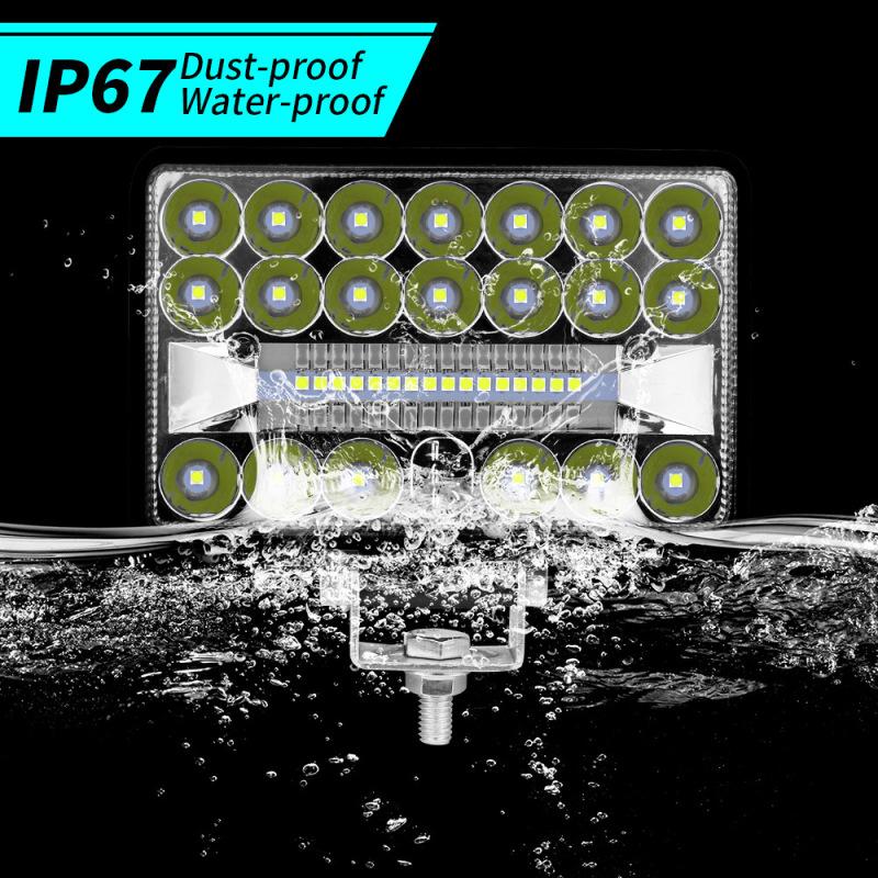 4-дюймовый 4X4 автомобильный светодиодный рабочий свет 108W 36LED Bar Square Spotlight 12V 24V Offroad для грузовиков Offroad ATV