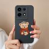For Infinix Note 30 Smart 7 Plus Hot 30 Itel A60s S23+ P40+ Tecno Spark 10 Phone Case Cover Cute Bear Matte Soft Silicone Shockproof Shell Bumpers