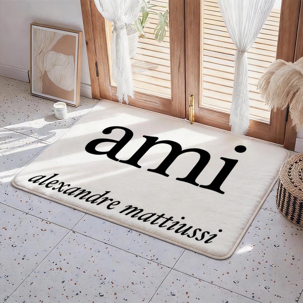 Character A Ami Floor Mat Eco Flannel Doormat Non Slip Odorless Indoor Floor Rug Soft Short Plush Home Mat