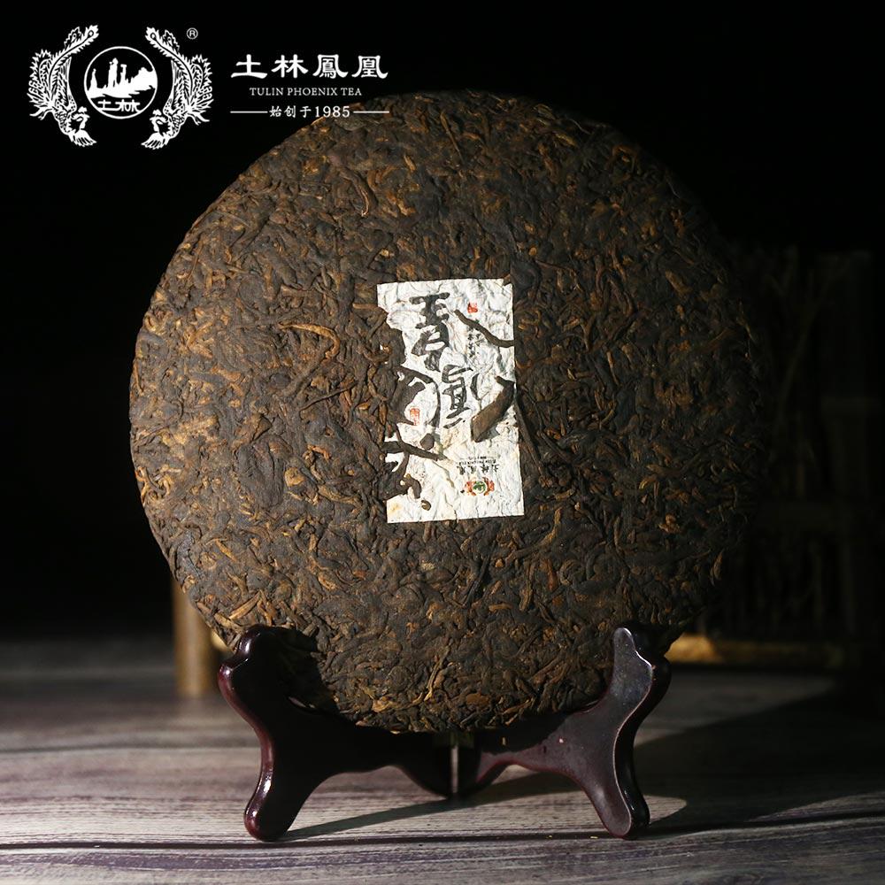 Чай Пуэр ТуЛин Феникс Шу 2018 "Китай Фэн Хуан" Спелый Пуэр 357г