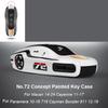 Для Porsche Panamera Cayenne Macan 718 Cayman Boxster 911 Taycan 10-25 Автомобильный Зеленый Grello Окрашенный Чехол для Ключей Защитная Оболочка
