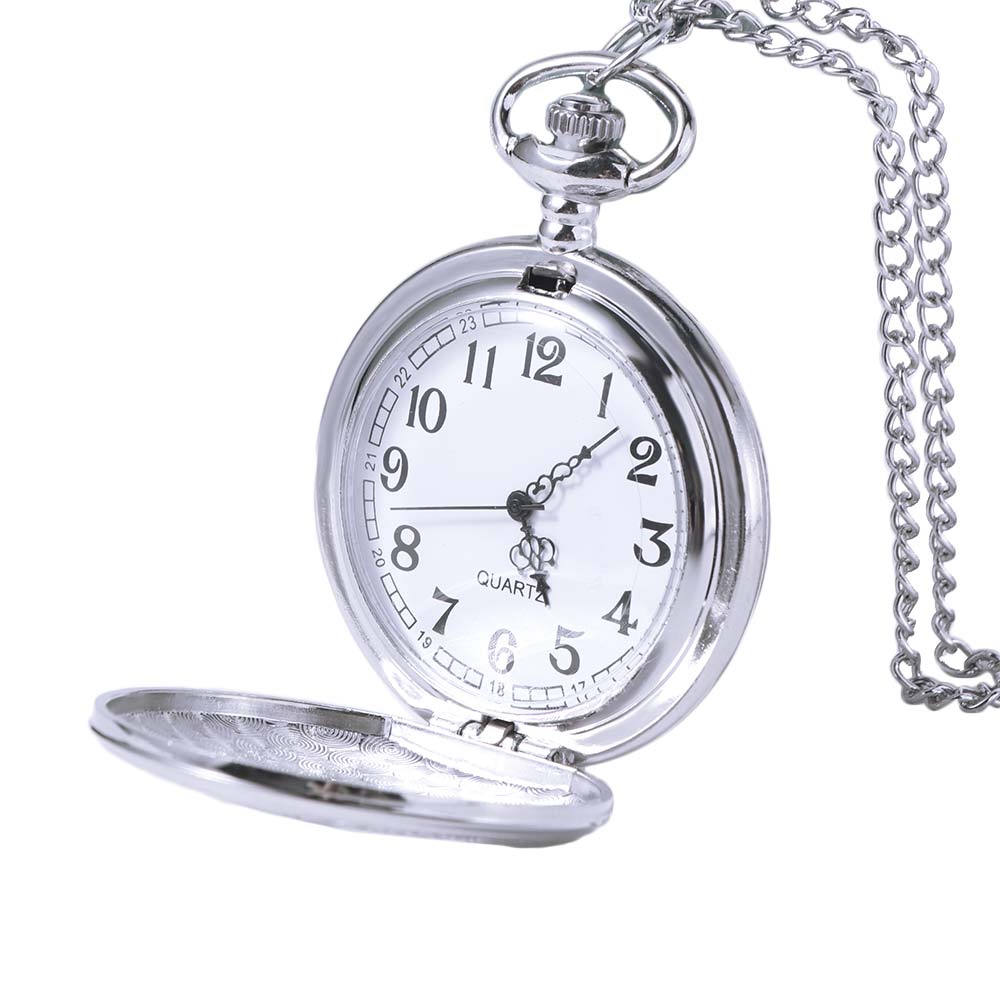 Quartz Pendant Vintage Pocket Watch Roman Scale Display Retro Hanging Watch  Men's Gift
