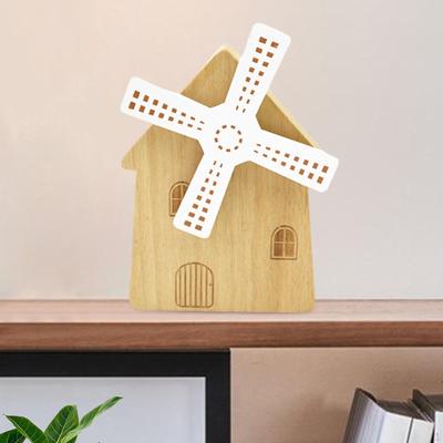 Заводная музыкальная шкатулка Деревянный домик Ветряная мельница Маленькая для детей Женщин Домашнее украшение Украшение День рождения
