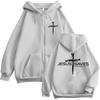 Christian Religious Jesus Save Cross Zipper Hoodies Faith Bible Verse Fashion Tracksuit Oversized Fleece Casual Coats Streetwear