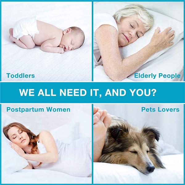 Водонепроницаемый наматрасник. Водонепроницаемая простыня. Стеганое защитное покрытие для матраса. Простыня. Односпальная двуспальная кровать.