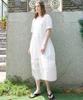 Mite Pintuck Lace Tired Dress_Ivory