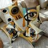 Portraiture Art Design Digital Printing Pillow Cover Short Plush Suitable Living Rooms Bedrooms Sofas Throw Cushion Cover 4Pcs