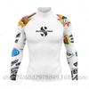 Mens UV Protection Rash Guard Long Sleeve Swim Shirt Snorkeling Diving Surfing Water Sports