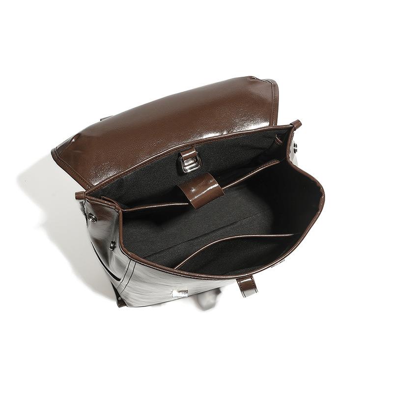 Сумка из натуральной кожи, нейтральная, повседневная, модный рюкзак для бизнеса большой вместимости, женская сумка из коровьей кожи