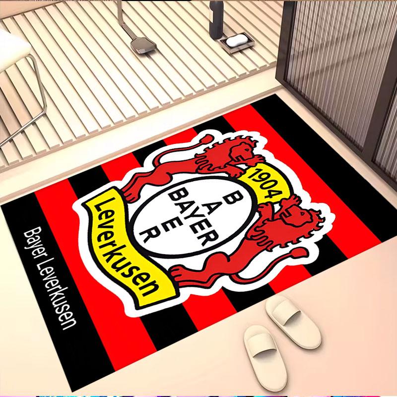 Bayer 04 Leverkusen Print Rug, Washable Floor Carpet, For Entryway Dorm Laundry Room Office Study, Home Decor Birthday Christmas Gift