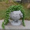 Горшки для цветов с лицом Ваза-лицо из смолы Горшки для суккулентов Голова-плантер Лицо
