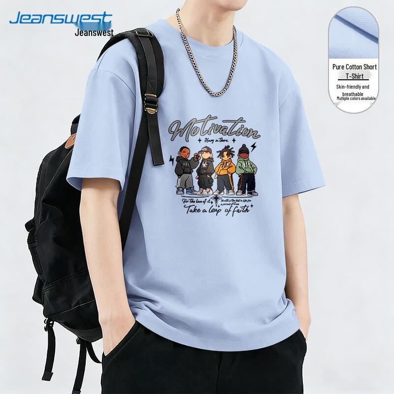 Мужская футболка с коротким рукавом в американском стиле от Jeanswest