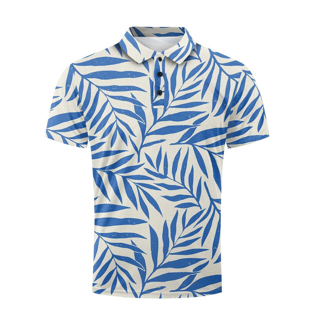 Мужская летняя дышащая рубашка с короткими рукавами и культурой отдыха