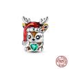 Original Owl Beads 100% 925 Silver Lucky Cat Elephant Charms Fit Original 925 Bracelet DIY Jewelry Making Women's Gift