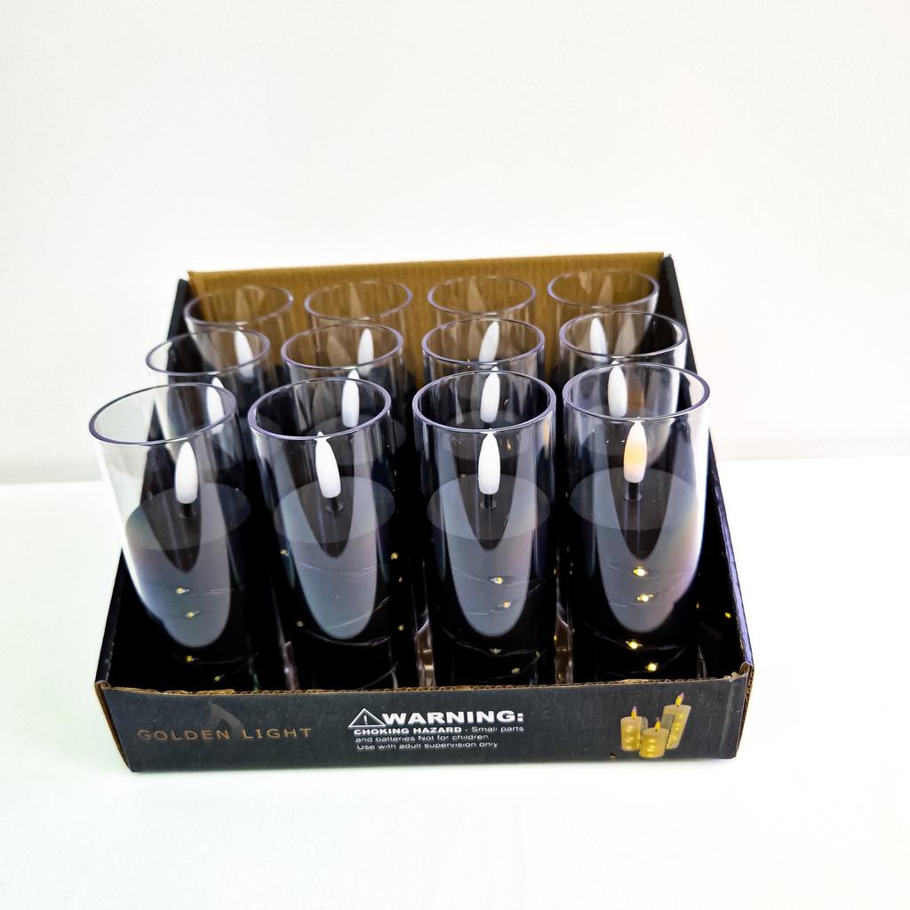 Black Electric Candle Led Flame Effect