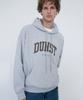 DUNST FOR MEN Унисекс Худи с логотипом-аркой_Udts6C111_Средний меланжевый серый