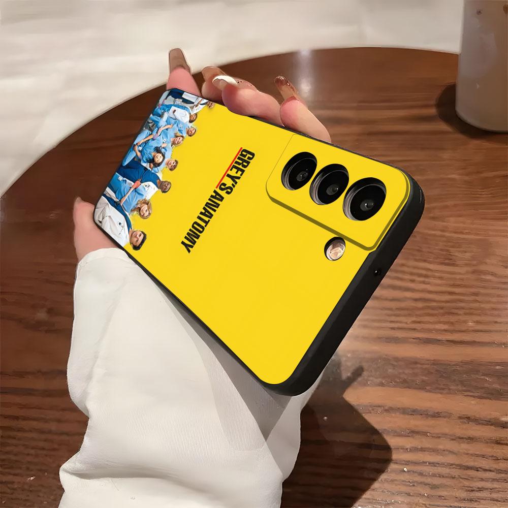Горячий чехол для телефона Greys Anatomy для Samsung S26 S25 S24 FE S23 S22 S21 Plus S20 Ultra Note20Ultra Черный Мягкий чехол