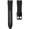 Leather Strap for Samsung Galaxy Watch 4/5/6/7/FE 40/42/43/44/45/46/47mm, Black