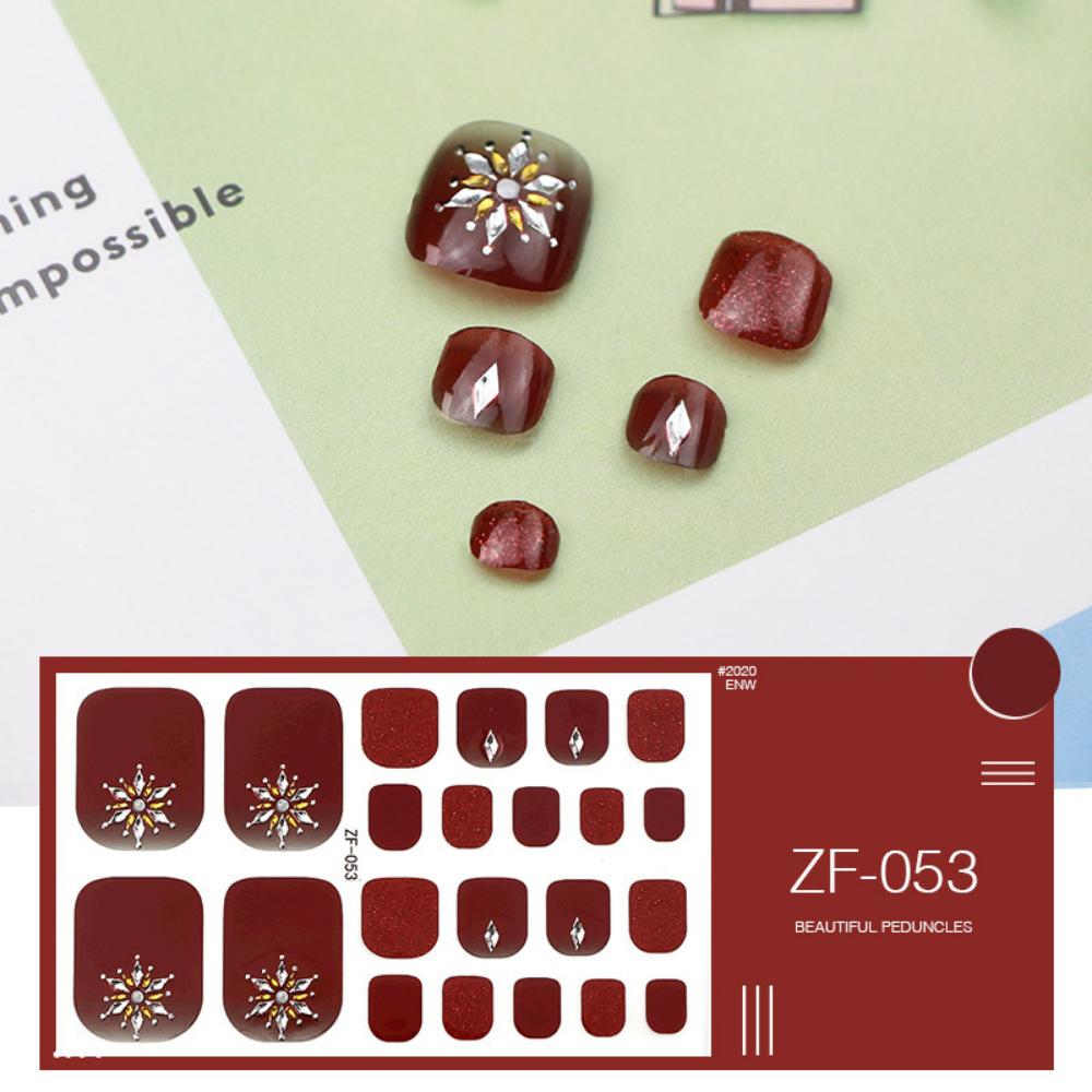 Наклейка для ногтей на ногах трехмерная 3D имитация страза наклейка для ногтей на ногах водостойкая наклейка для ногтей на ногах полная наклейка