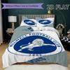 Millwall FC Pattern Bedding uilt Set uilt Cover Pillowcase Home Decoration Birthday Gift (1 * duvet cover + 2 * pillowcase  without core)