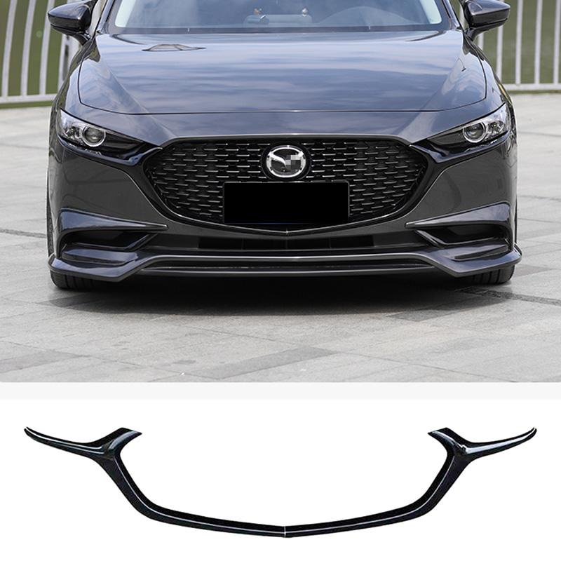 Car Grille Trim Strip Frame Front Bumper Racing Grills Cover Trim for Mazda 3 2020-2023 FF29