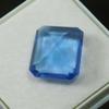 Natural Blue Tanzanite Loose Gemstone 6.60 ct Emerald Cut 12 mm for Jewelry Making and Crafts