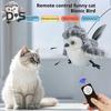 Flapping Bird Cat Toy Rechargeable Interactive Plush Bird with Remote Control Automatic Flapping And Chirping Cat Toy with Catnip for Indoor Cats