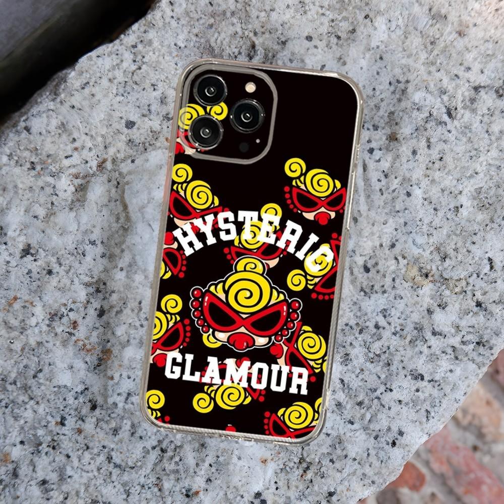 Hysteric Mini Phone Case For Iphone 15 14 13 12 Pro Mini 11 Max Xr X Xs 8 Plus Transparent Silicone