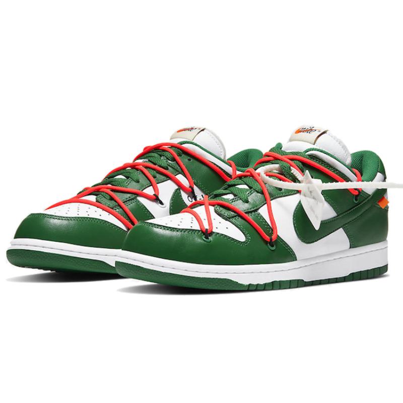 Nike Dunk Low Off White Pine Green Кеды для скейтбординга Кроссовки CT0856-100