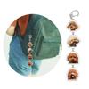Acrylic Keychain Little Dog Pendant Key Chain Animals Key Rings Pet Photo Phone Chain Stylish Bag Pendants for Couple