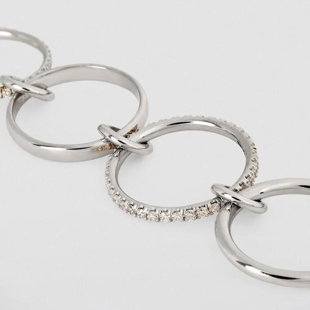 316 Stainless Steel PVD Mixed Metals Multi Layered Finger Rings Shiny CZ Zircon Stackable Ring Set Non Tarnish Dainty Jewelry