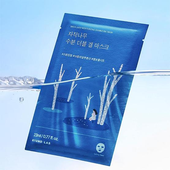 ROUND LAB Увлажняющая двойная гелевая маска с березовым соком 23 мл*10 шт.