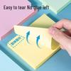 Deli 4-Color Simple Square Sticky Notes, 76x76mm, 400 Sheets