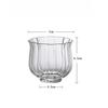 Chinese Style Lotus Glass Tea Infusers Pitcher Heat Resistant Hammered Kung Fu Chahai Creative Transparent Tea Cup