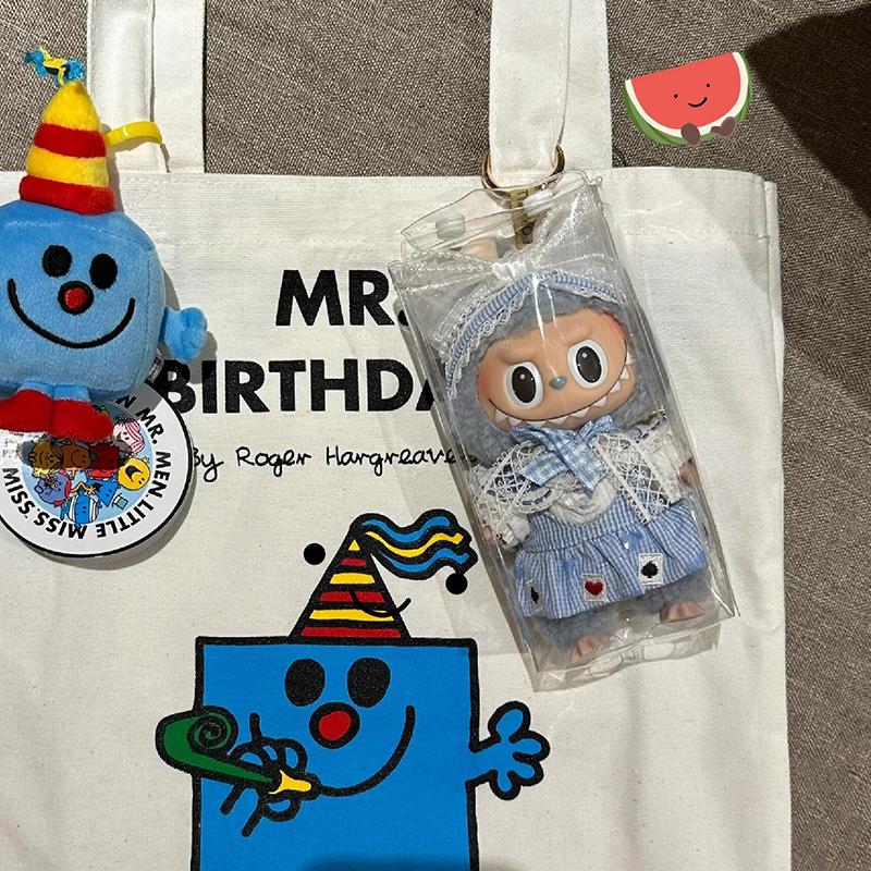 Прозрачный пылезащитный защитный чехол для подвесных аксессуаров Labubu Cotton Doll Storage Bag Keychain