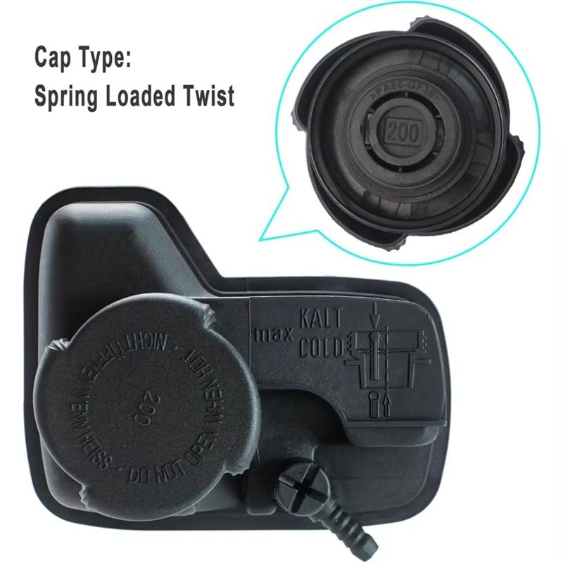 ABLZ-For BMW 525I L6 2.5L 530I L6 3.0L 528I 528It L62.8L Coolant Radiator Reservoir Tank Cap Overflow Replacement Part 171114363