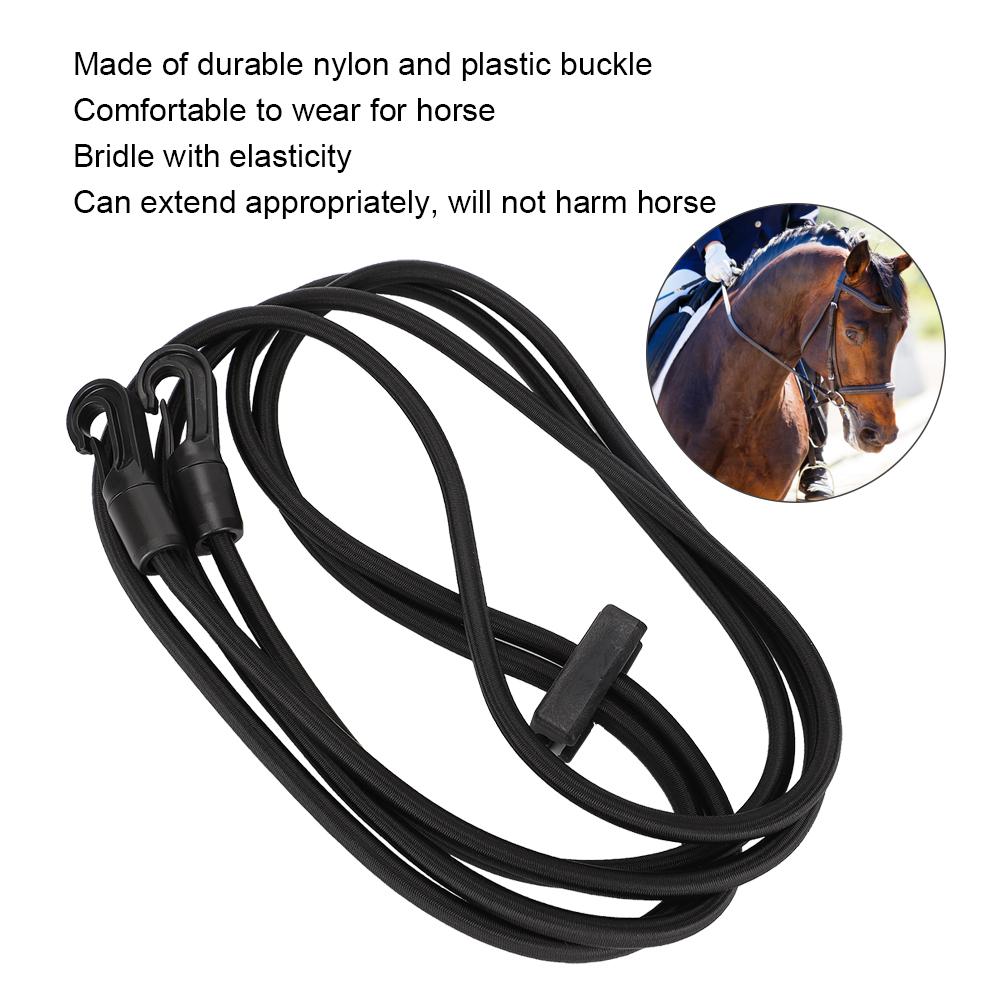 Elastic Nylon Rope Horse Neck Stretcher Bridle Strap Traction Rope Equestrian Supplies