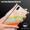 For Samsung A15 A35 A55 A73 S24 Xiaomi 13T 12T 11T Redmi Note 13 12 11 Pro 12S iPhone 16 Rainbow Smile Pattern Shockproof Tempered Glass Phone Case