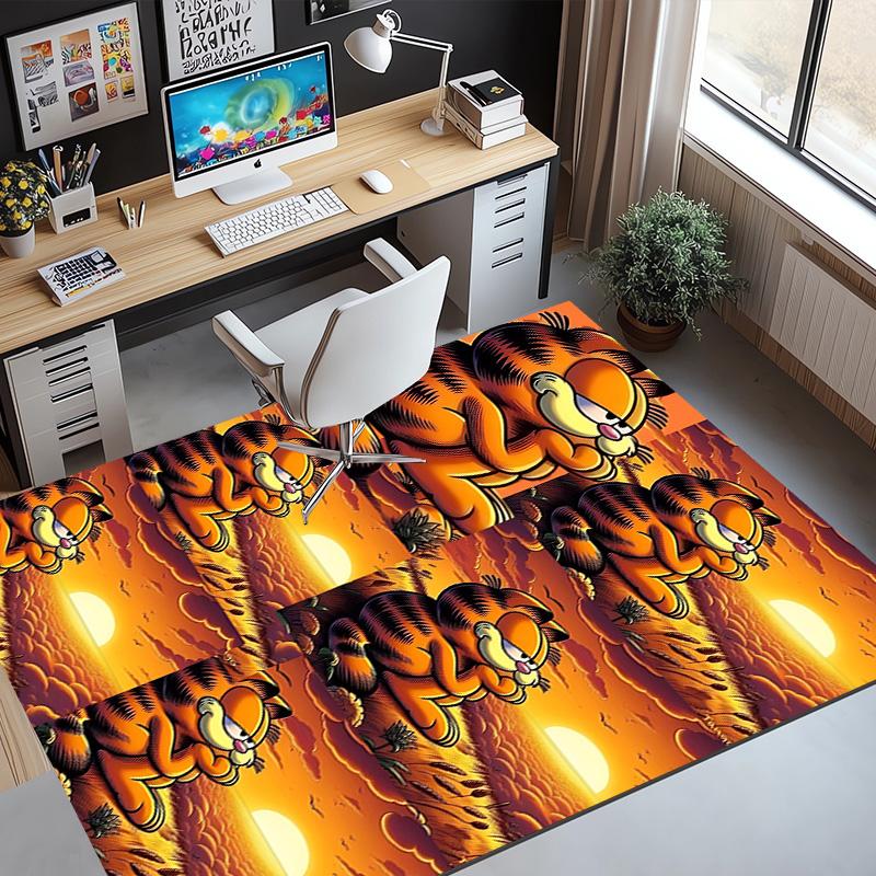 Garfield Pattern Rug, Indoor/Outdoor Mat, for Picnic, Gameroom, Bedroom, Office, Living Room, Home Decor Carpet, Birthday Gift