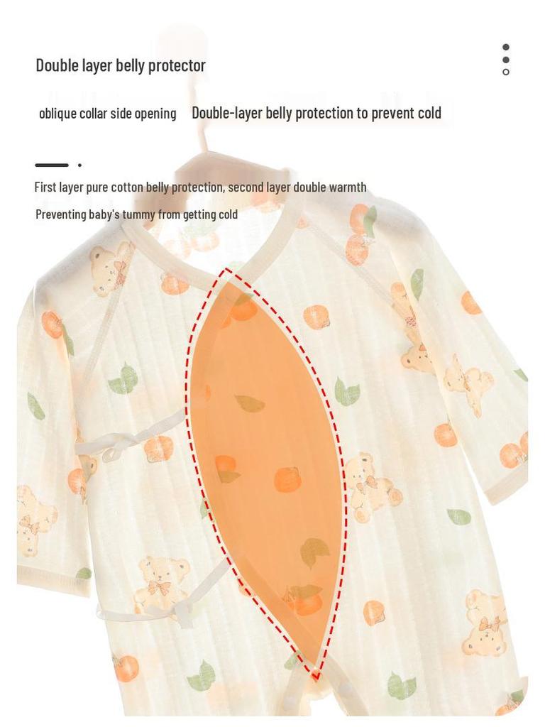 Летний хлопковый ромпер-монах с длинным рукавом и бабочкой для новорожденных