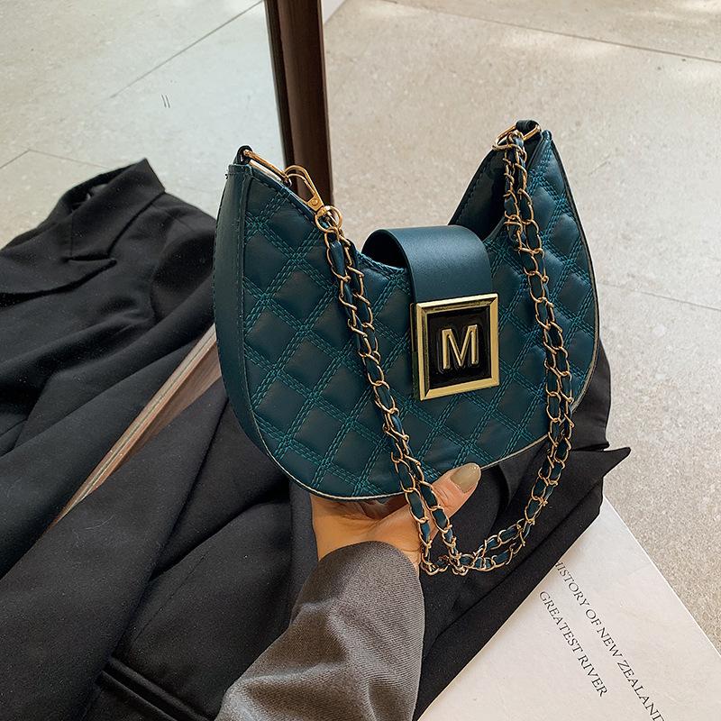 Красивая одноплечевая сумка для подмышек, модная женская сумка, новая модная нишевая текстура, цепочка через плечо, маленькая квадратная сумка