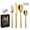 Thickened Cutlery Set 430 Stainless Steel 24 Piece Set Gift Box Home Western Style Steak Hammer Pattern Knife Fork Spoon