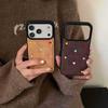 3D Сердце Бархатный Роскошный Желтый Чехол для Телефона для iPhone 17 Pro Max/16/15