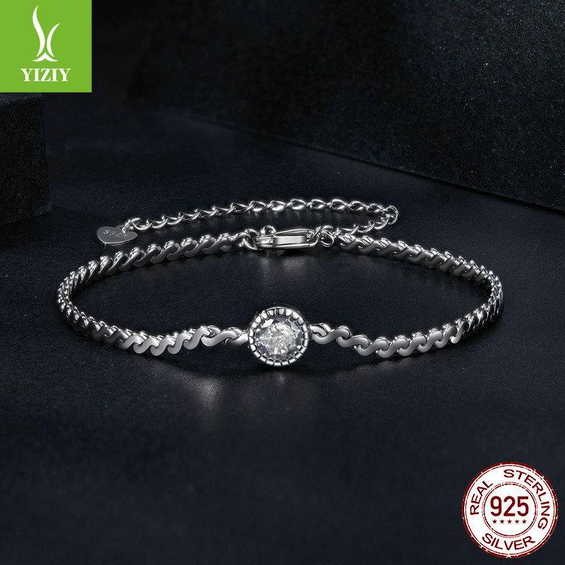 50 Points Shining Moissanite Bracelet, Noble And Elegant S925 Sterling Silver Moissanite Bracelet.