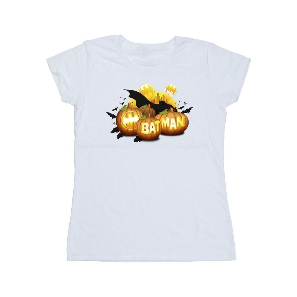 DC Comics Womens/Ladies Batman Pumpkins Cotton T-Shirt